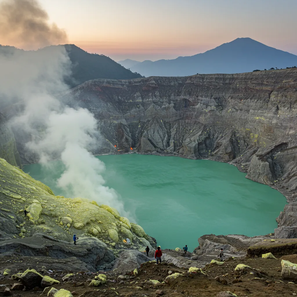 Ijen crater