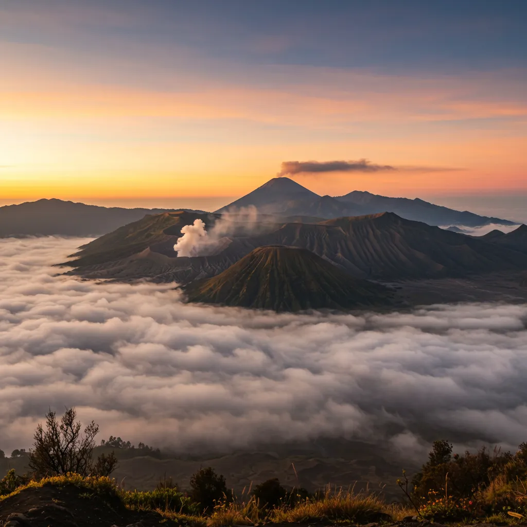 Mont Bromo caldera