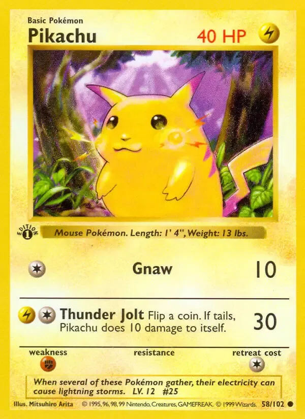 Pikachu Joufflu - Set de Base