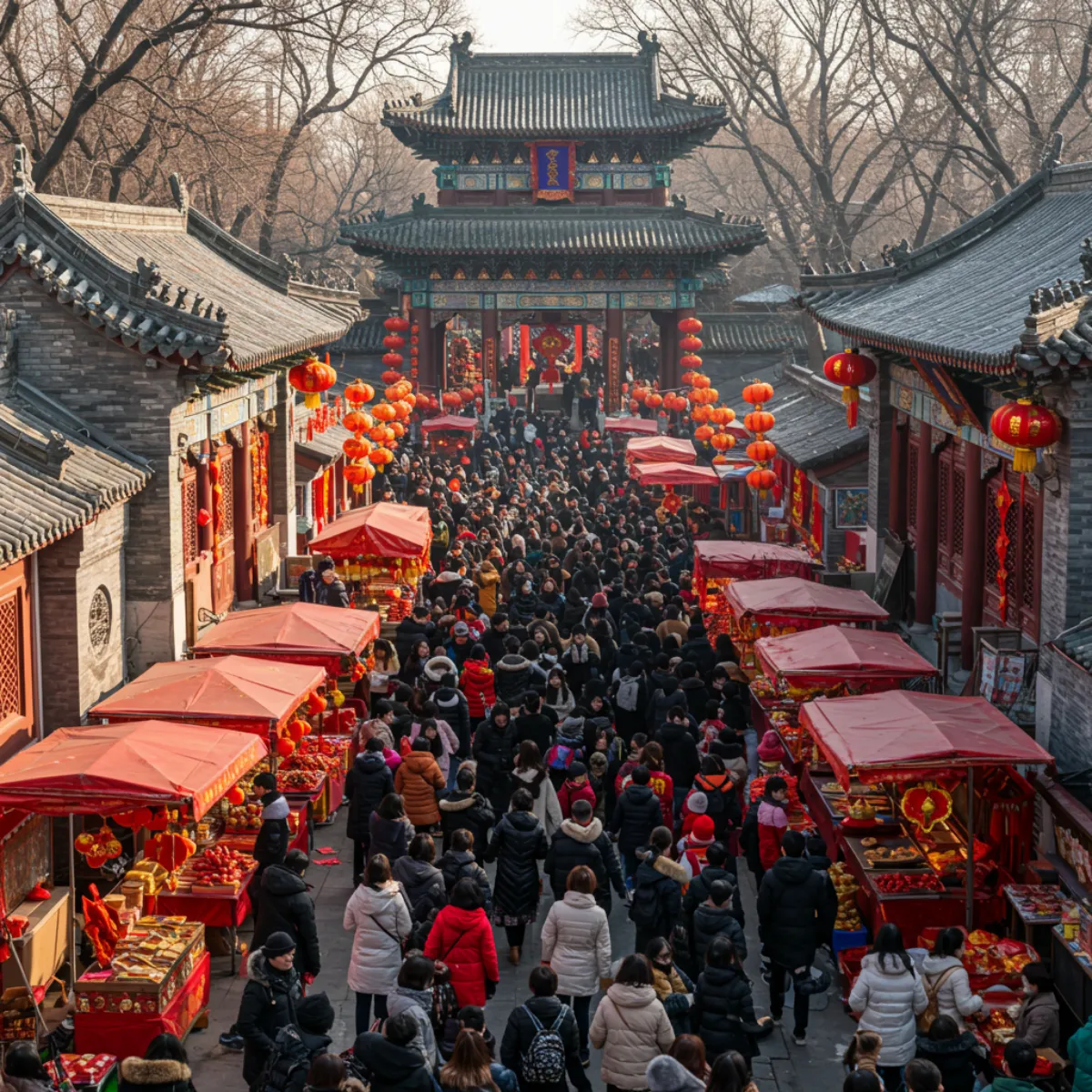 Temple Fair (miaohui) in Beijing
