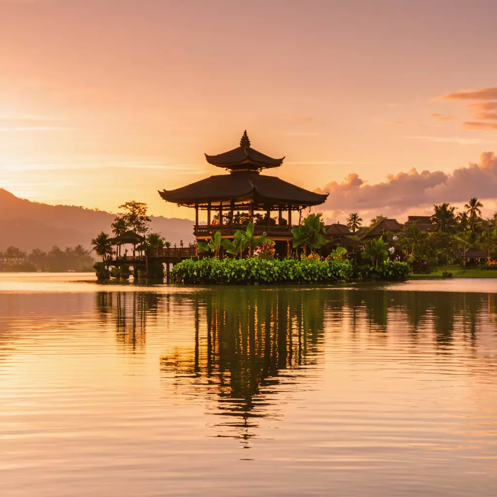 temple-balinais-lac-coucher-soleil