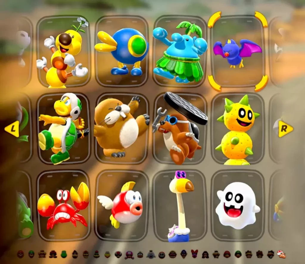 Pilotes Mario Kart World