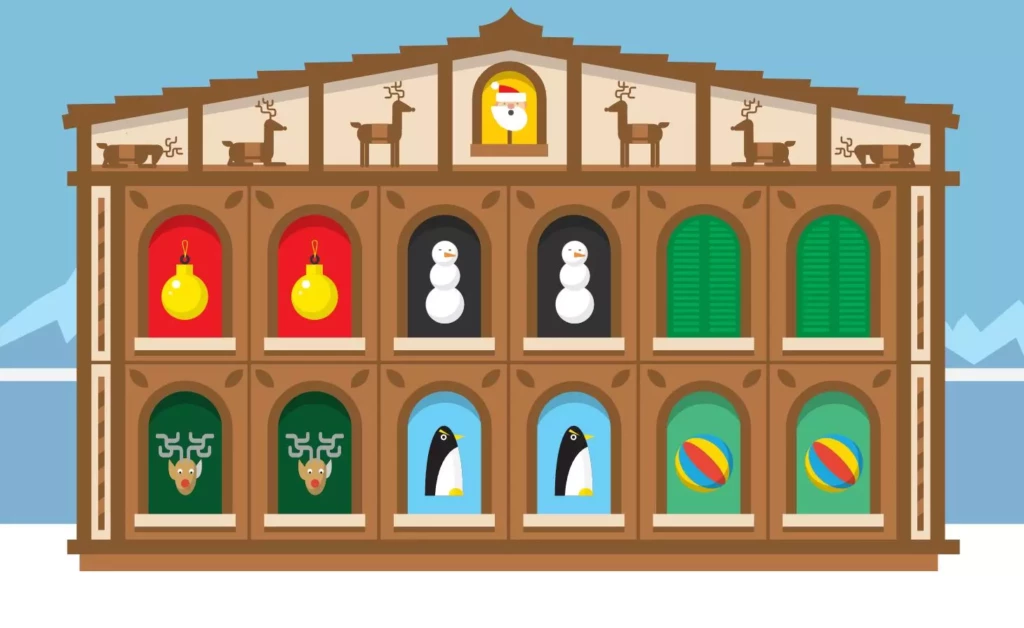 Jeu de mémoire Google Nôel